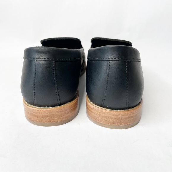 NWOB Portland Leather Patina Black Leather Rounded Leather Loafer Size 9.5 - Picture 7 of 9